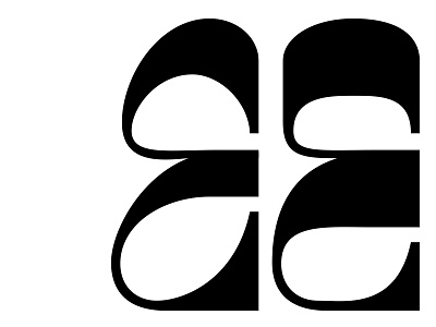 E art deco custom type experimental typography lettering reversed contrast typeface typography