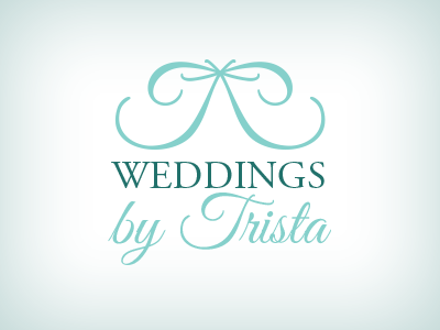 Weddings By Trista Logo (version 2) event planning logo rings wedding