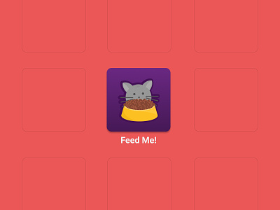 Daily UI Challenge #005 - App Icon app icon cat daily challange dailyui dailyui005 food