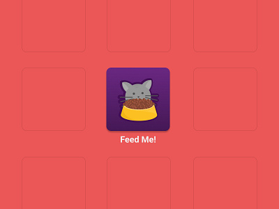 Daily UI Challenge #005 - App Icon app icon cat daily challange dailyui dailyui005 food