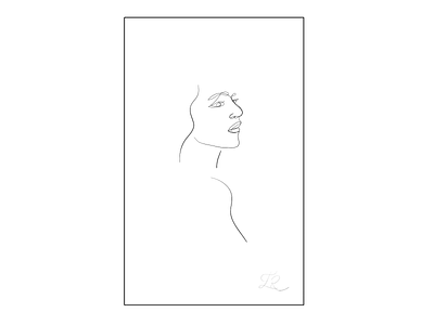 woman - one line draw