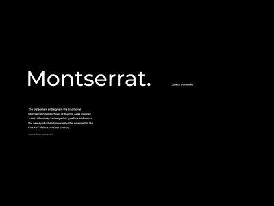 Montserrat branding design font font design symbol type typface typogaphy vector