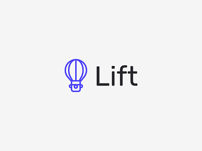 Lift - Hot Air Balloon Logo