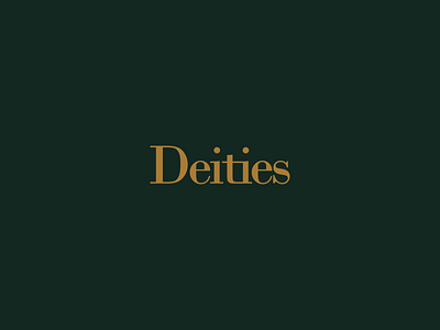 Deities - Fashion Brand Wordmark