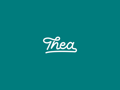 Thea - Hand Lettering Logo brand design branding dailylogochallenge dailylogochallengeday15 design logo logo design logotype symbol vector watermark