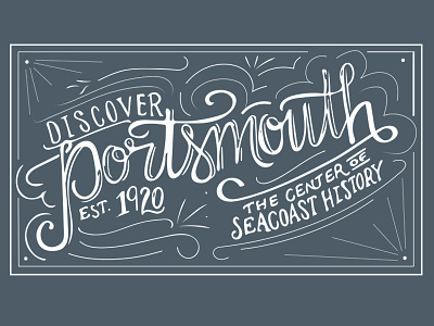 Discover Portsmouth logo concept history new hampshire portsmouth
