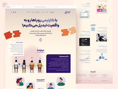 Software development agency - Website design concept