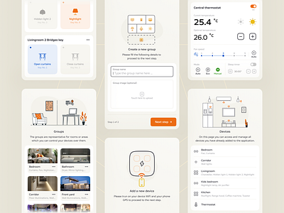 IoT driven home management application - Part 2 application home automation illustration mobile app mobile application mobile ui routine smart device smart home smart home app smarthome app ui