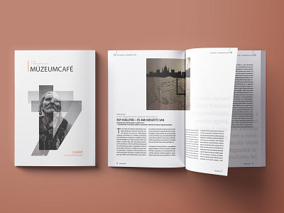 MúzeumCafé Layout design cover cover design editorial editorial design layout layout design magazine