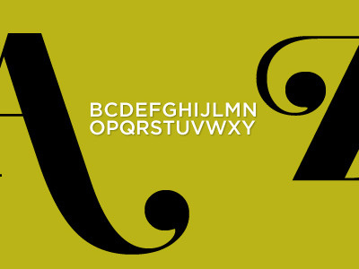 A-Z typography