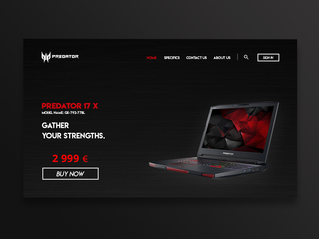 acer predator website