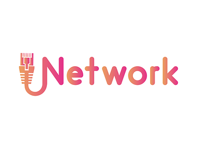 Network logo attractive beautiful business color concept connexion design flat gradient graphic illustator illustration logo modern network simplicity typography white