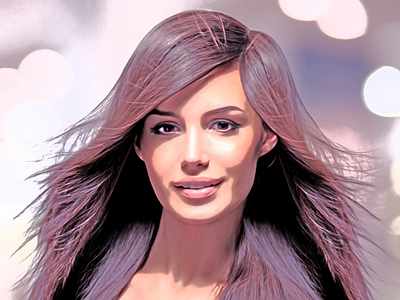 Digital painting beautiful digital image image editing model painting photoshop