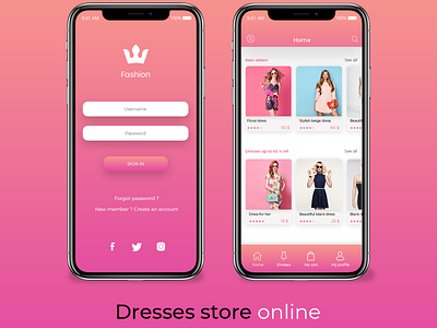 Dress shop mobile application