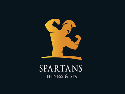Spartans fitness & spa logo attractive beautiful branding color concept design gradient graphic illustration logo modern simplicity typography vector