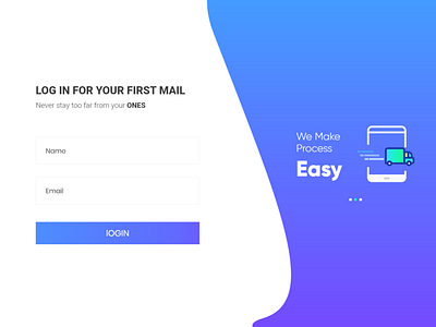 Delivery Login Page design gradient icon login login page typography ui ux web