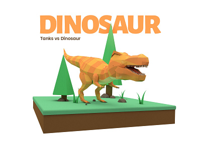 Dinosaur art c4d cinema4d design dinosaur illustration