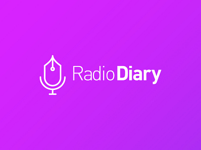 Radio Diary diary illustration illustrator logo logo a day logo design radio turkey vector art