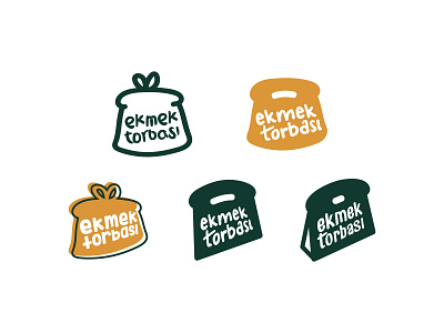 Exploring Ekmek Torbası bread logo logo design logodesign typography