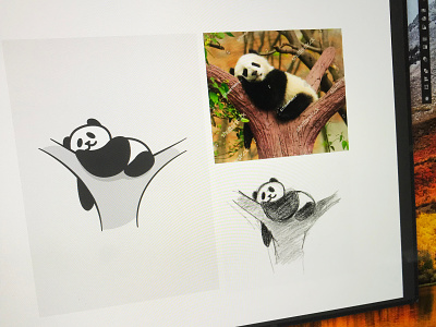 Panda Illustration🐼 design drawings illustraion illustration art illustrator istanbul panda panda bear turkey vector vectorart