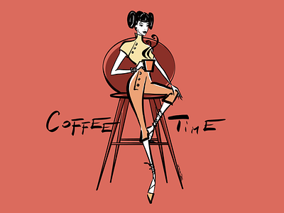 Coffee Time coffee time fashion illustration