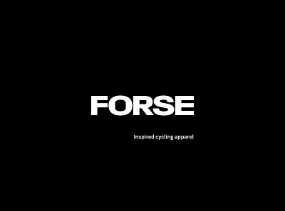 Forse Cycling project apparel branding clothing brand cycling design graphic layout logo swiss typography