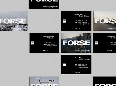 Forse Cycling Apparel apparel apparel design branding clothing brand cycling design layout logo swiss typography