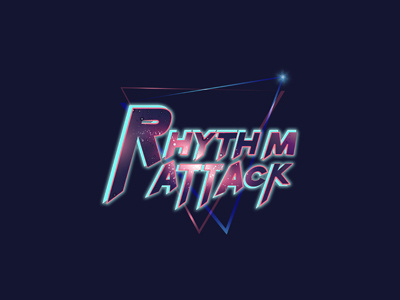 Rhythm Attack Logo design game art logo