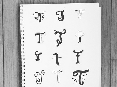 T Sketches lettering sketches typography