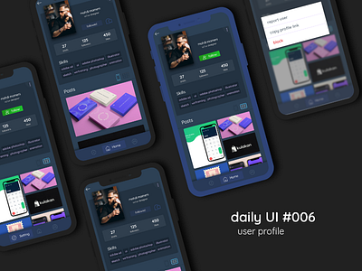 user profile | Daily Ui #006 006 animation app dailyui design logo ui uidesign uiuxdesign web webdesign