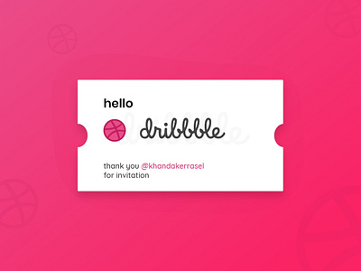 Hello Dribbble