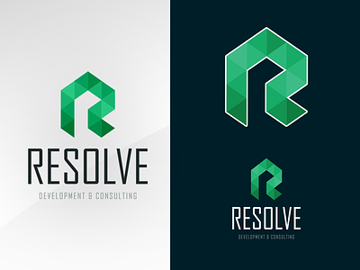 Resolve branding design identity logo
