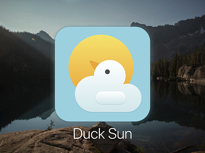 Duck Sun Icon App app dailyui design icon illustrator sketch ui