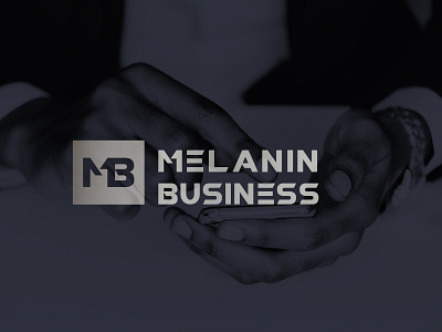 MelaninBusiness Logo/media layout branding design icon logo vector