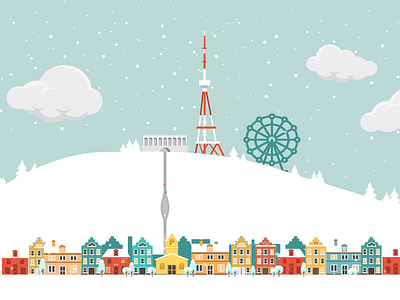 Tbilisi/My Hometown architecture art christmas clouds design designer funicular georgia hometown houses illustration mtatsminda ninak old tbilisi oldtbilisi republic of georgia tbilisi ui vector vector art