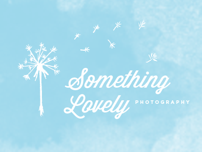 Something Lovely Logo dandelion photography