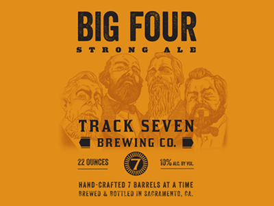 Big Four ale beer label