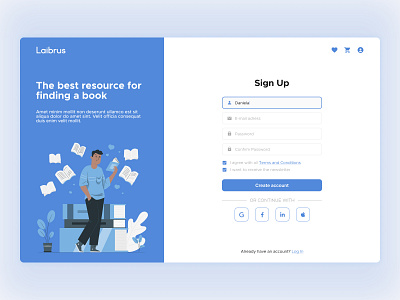 Daily UI #001 - Sign Up Page