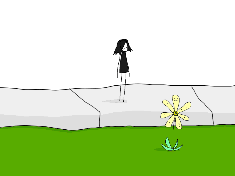 She walks as you scroll!! (sortof...:D) animation changeling flower gif grass midsummer nights dream scroll walking