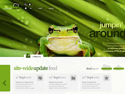 Old stuff: An unused WP theme cnc frog jumpin portfolio pullup feed wordpress