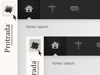Spine Hover / Click UI Details app bar click detail hover protrada spine