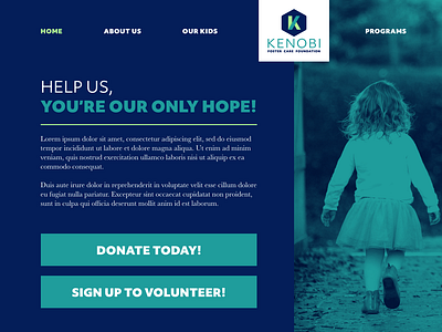 Kenobi Foundation - Web Design