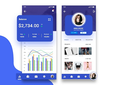 Dashboard + Profile app ui ui design uidesign ux web