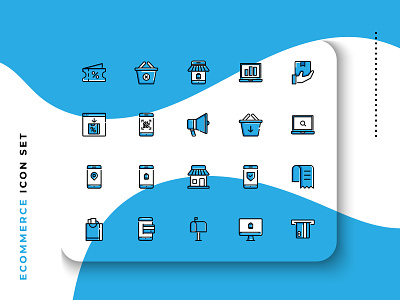 Ecommerce app design ecommerce icon icon design icon set icons ui vector web
