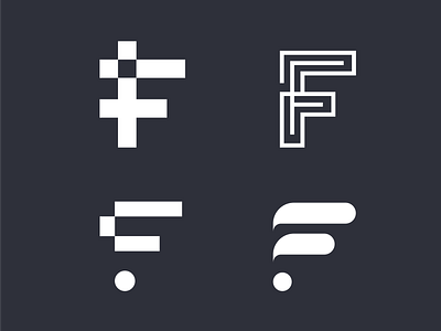 F Monogram Exploration 1 app branding business logo design icon letter logo logomark modern logo monogram