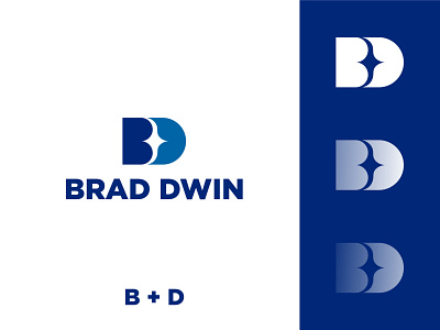 Brad Dwin (BD Monogram) branding business logo design icon logomark modern logo monogram personal branding personal logo professional logo startup