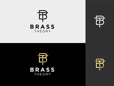 Brass Theory (BT Monogram) branding business logo design elegant logo fashion logo luxury logo minimalist logo modern logo