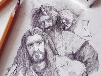 The Hobbit illustration sketch the hobbit