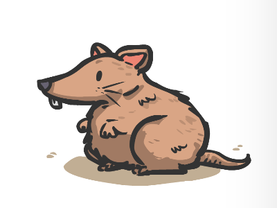 Rats! animal cartoon illustration rat vector
