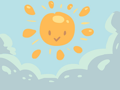 Here comes the sun illustration sun vector